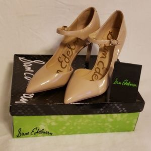 Sam Edelman Nora Nude Patent Pumps 8.5